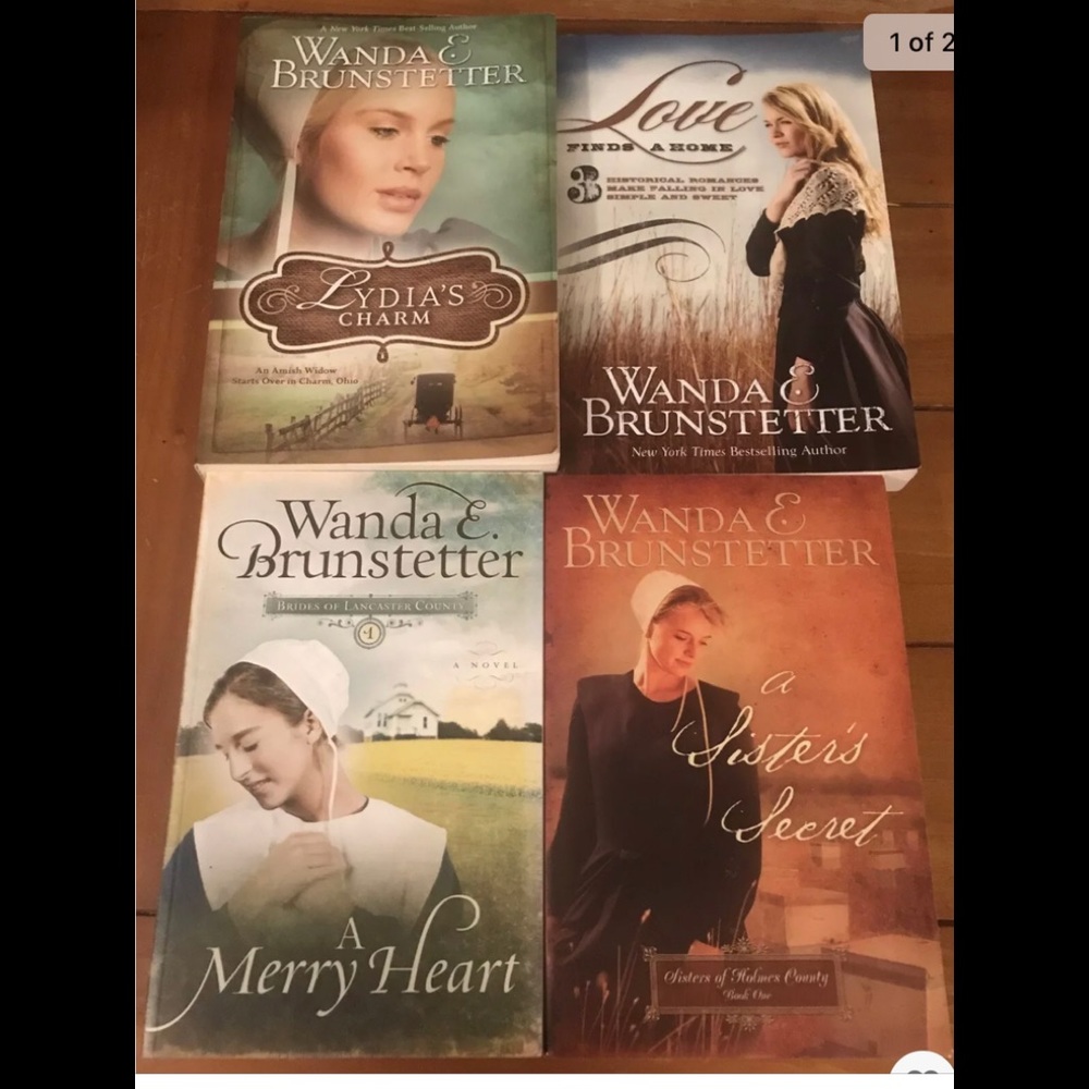 LOT OF 4 ~ Trade Size Wanda Brunstetter Books